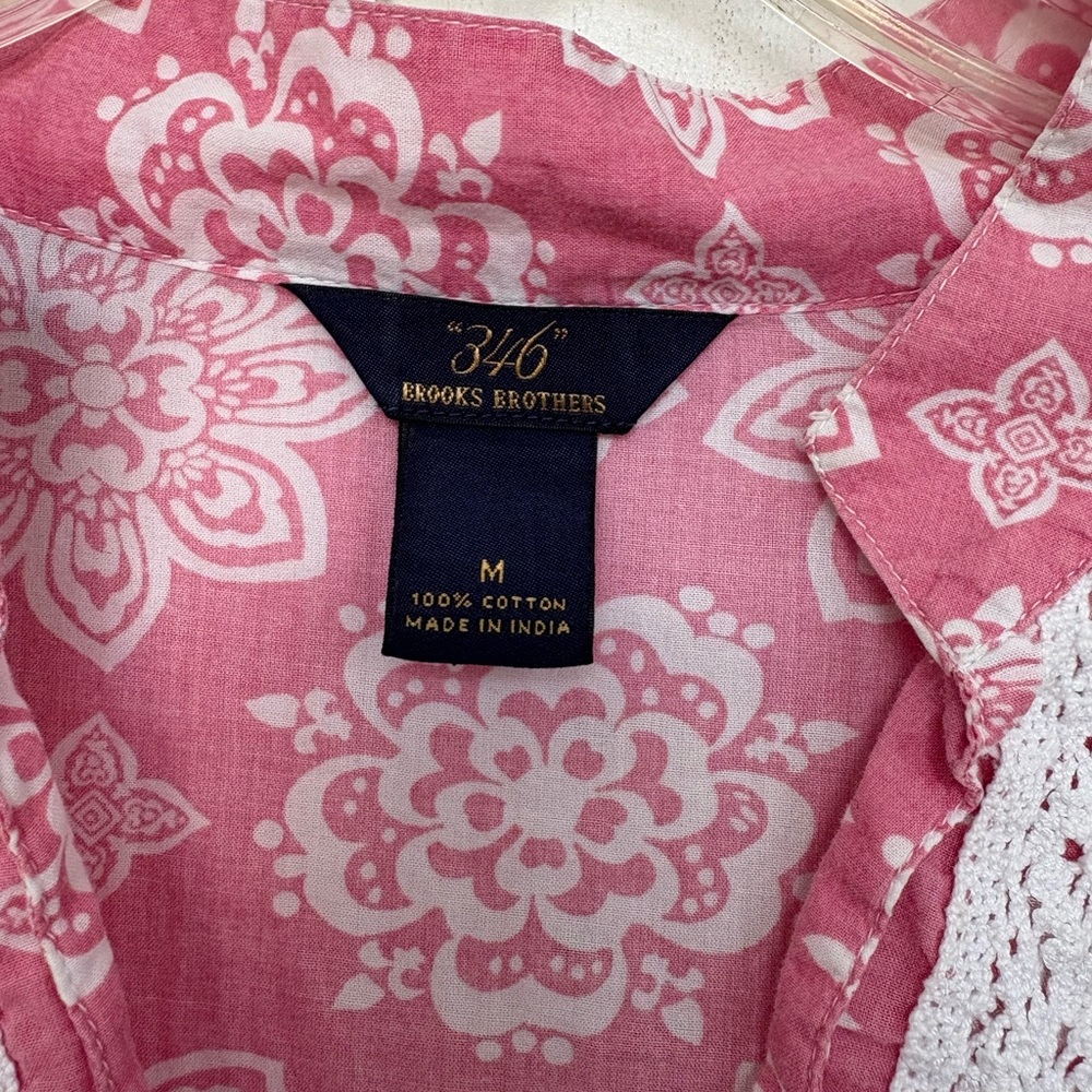 Brooks Brothers Pink Floral Lace Women's Tunic - Picture 4 of 6